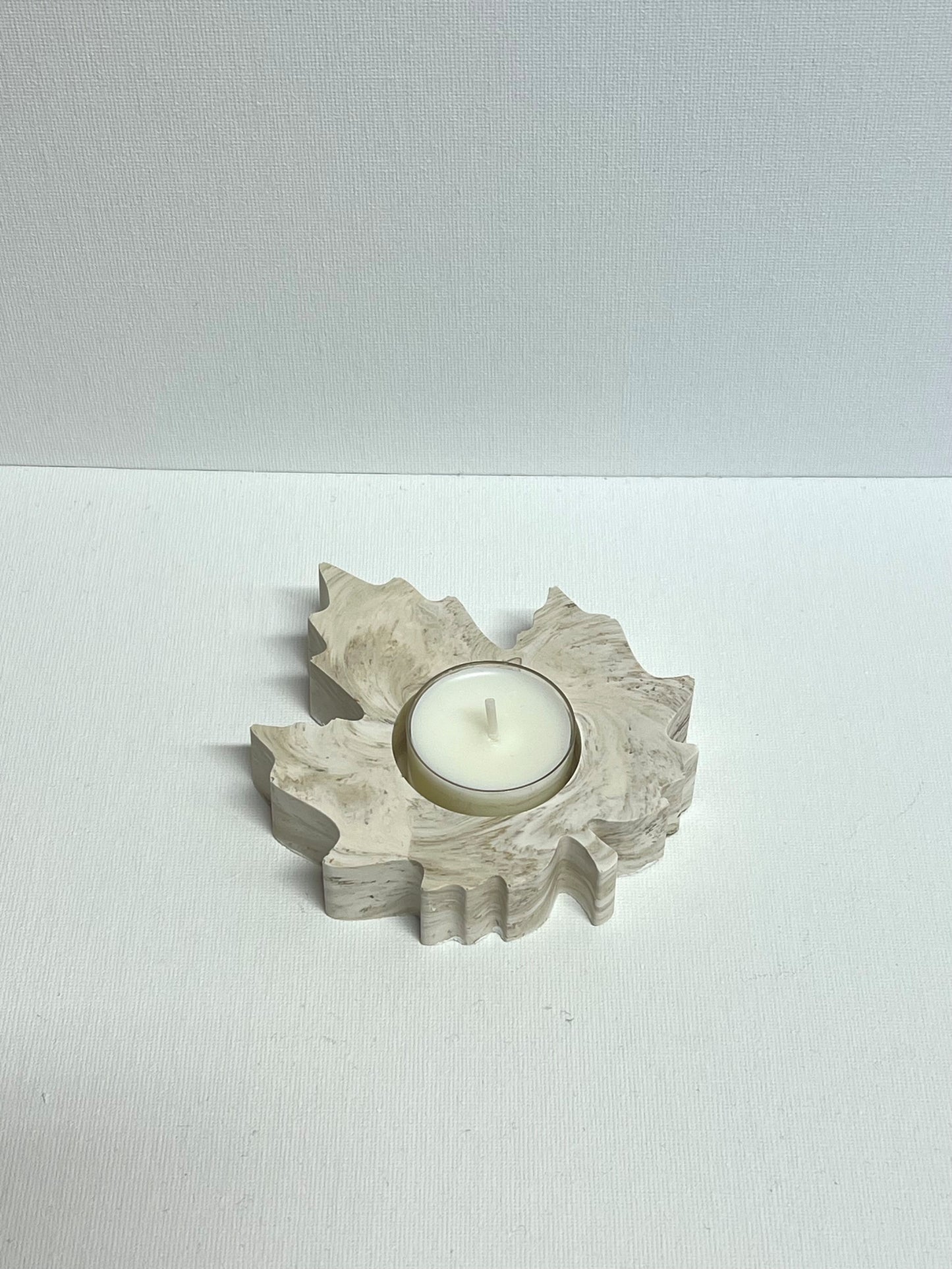 Autumn leaves tealight holder