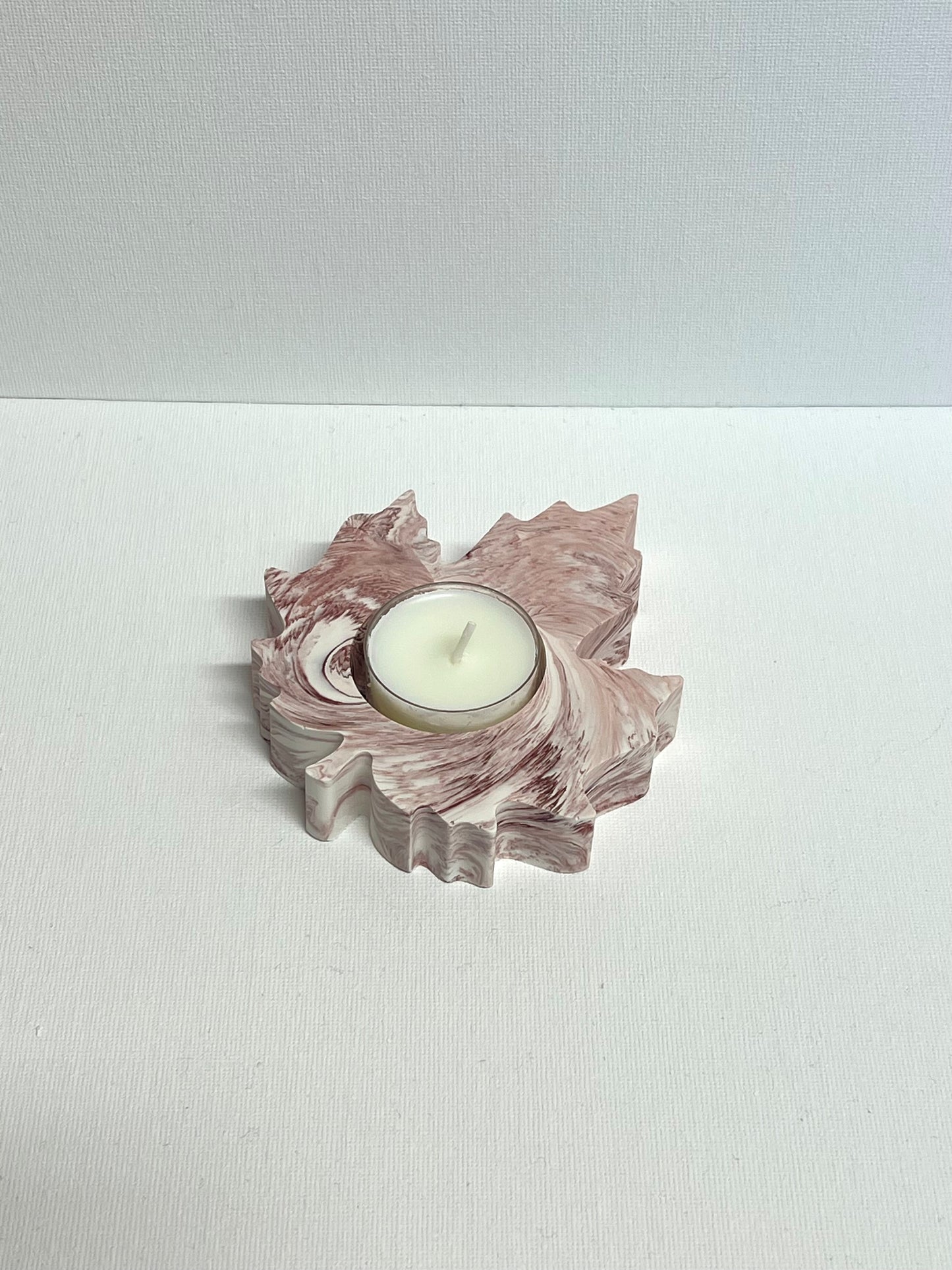 Autumn leaves tealight holder