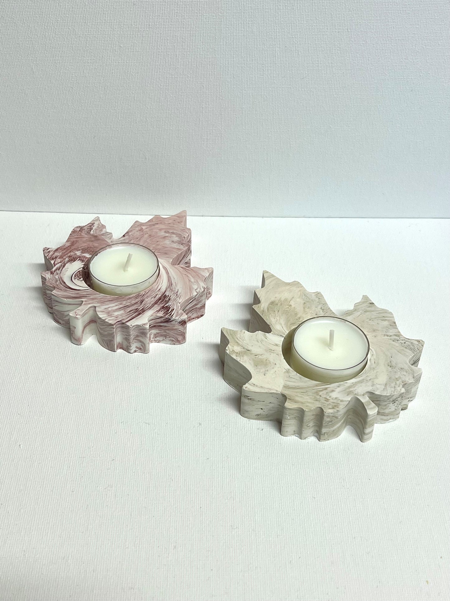 Autumn leaves tealight holder