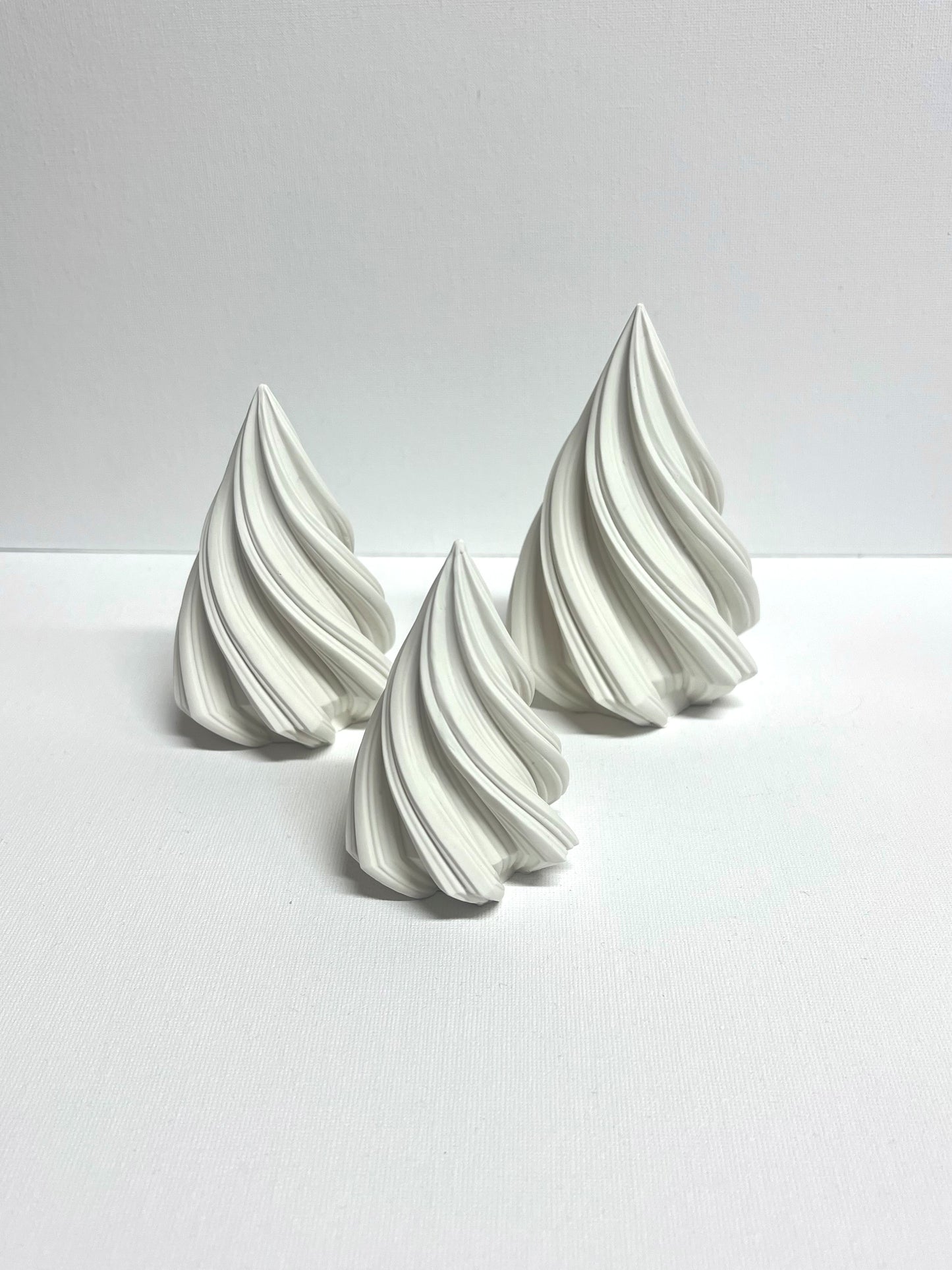 Swirley christmas tree - 3 pcs