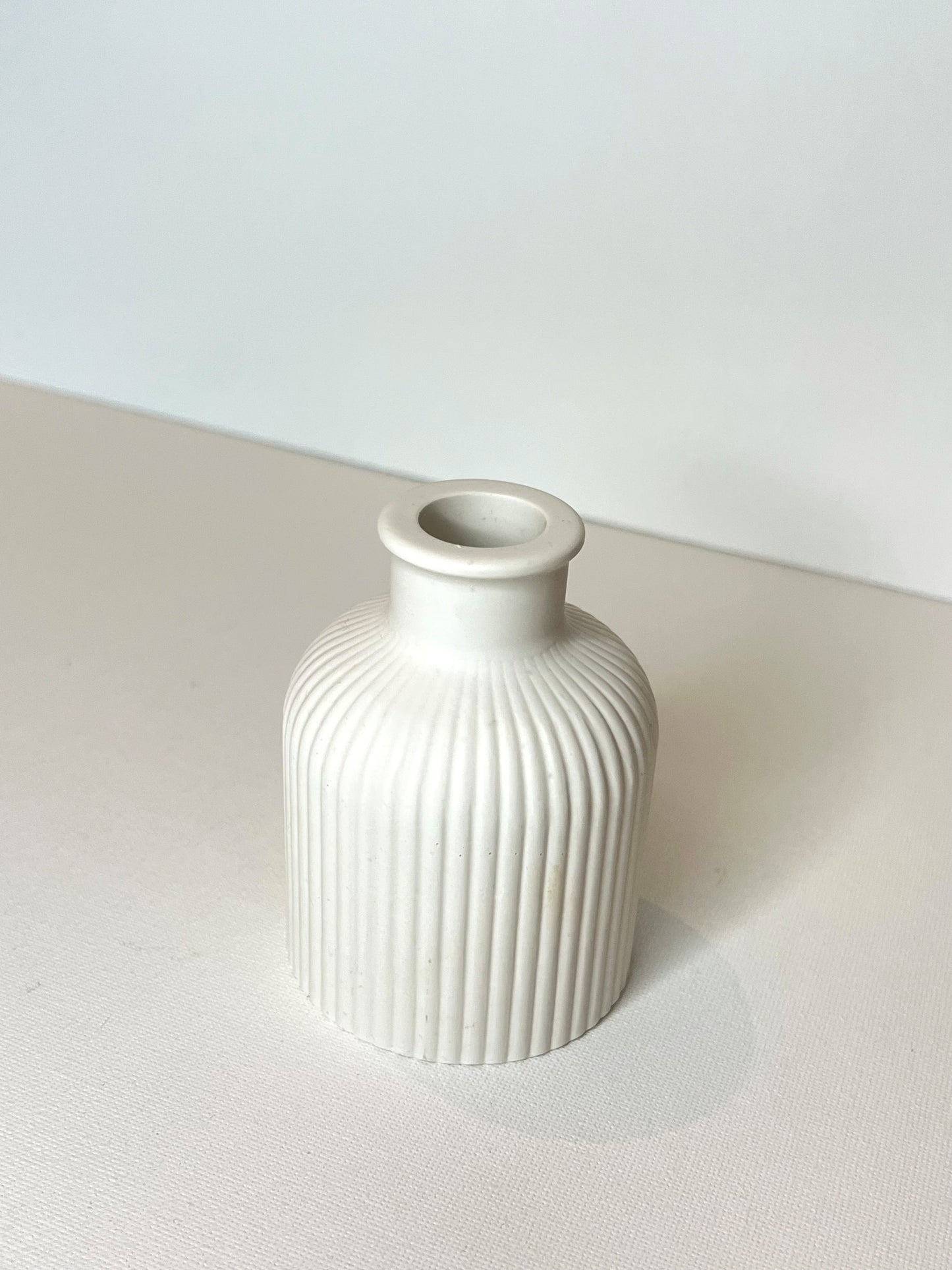Ribbed vase