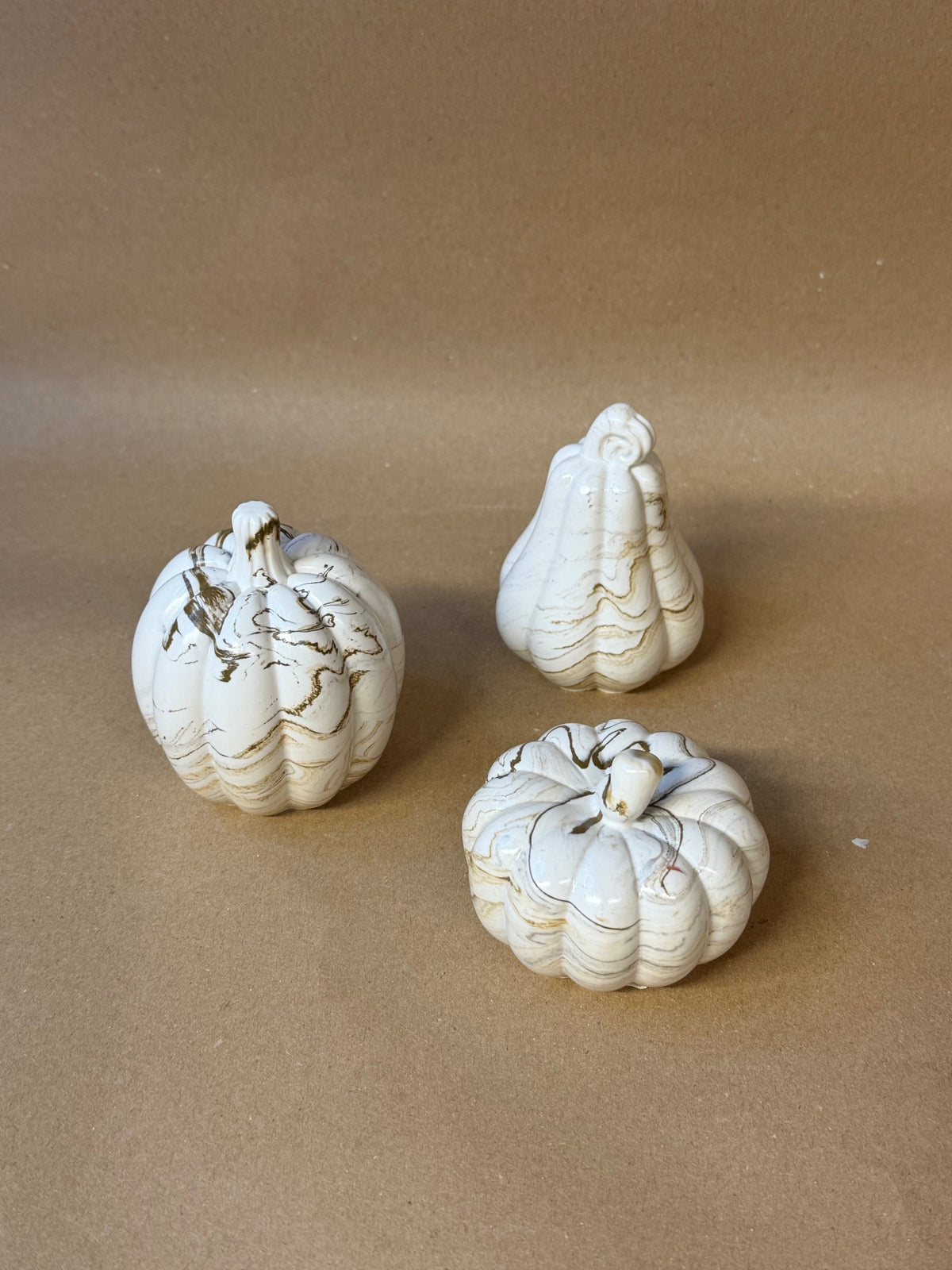 Decorative Pumpkins, Set of 3
